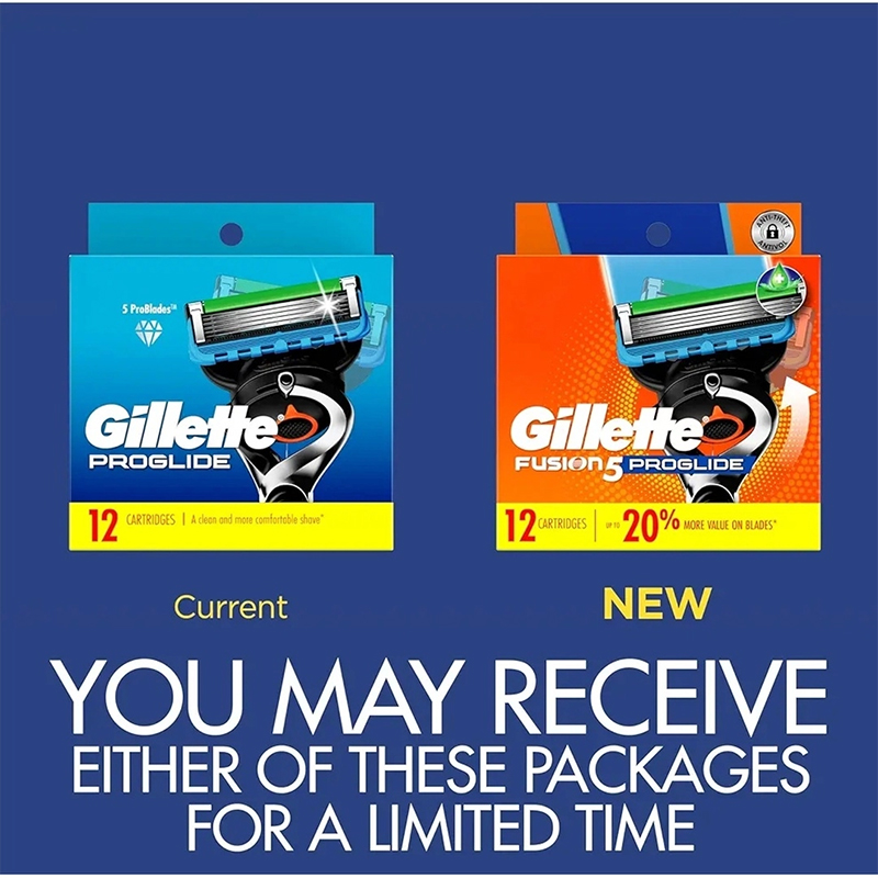 Picture of Gillette ProGlide Razor Refills for Men, 12 Razor Blade Refills
