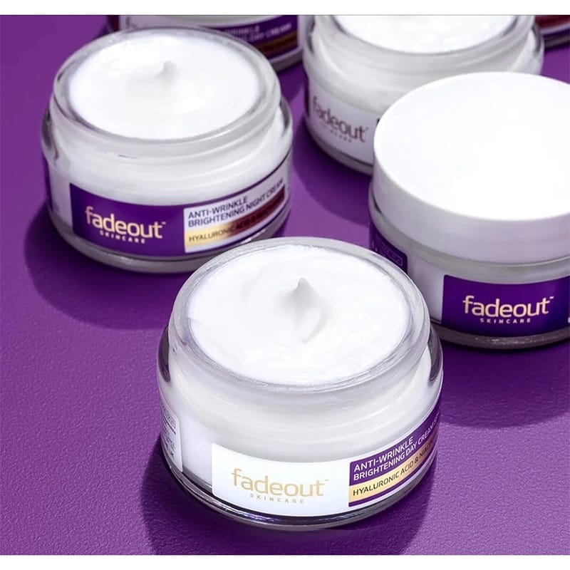 Picture of Fadeout Anti-Wrinkle Brightening Day Cream-Hyaluronic Acid & Niacinamide-Spf25-Reduce Fine Lines & Wrinkles-Brightens & Evens Skin Tone For Bright, Radiant And Youthful Complexion-Softens Skin-50Ml
