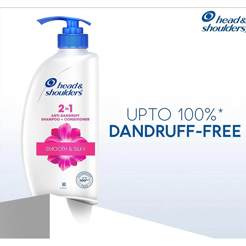 Picture of Head & Shoulders, Anti Dandruff Shampoo + Conditioner, Smooth & Silky, 650 ML