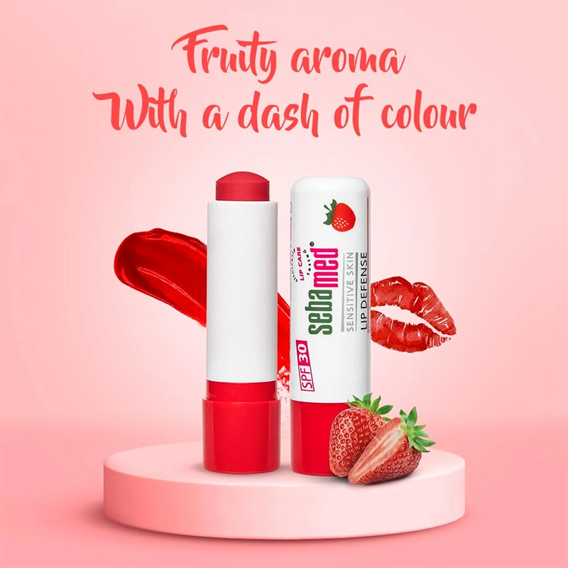 Picture of Sebamed Lip Defense Strawberry Lip Balm