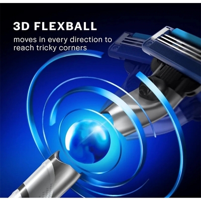 Picture of Gillette Mach 3 Turbo Shaving Razor + 2 Cartridges