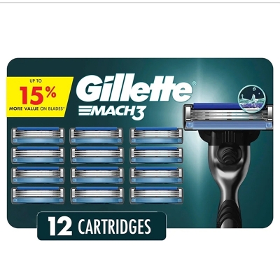 Picture of Gillette Mach3 Men's Razor Blade Refills, 12 Refills