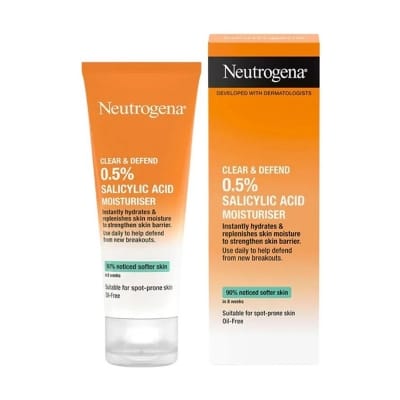 Picture of Neutrogena Clear & Defend 0.5% Salicylic Acid Oil-Free Moisturizer (France) - 50Ml