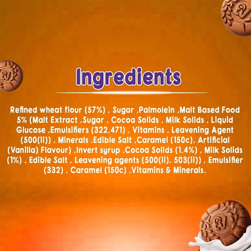 Picture of Bournvita Biscuits Chocolatey Cookies 12Pcs Pack