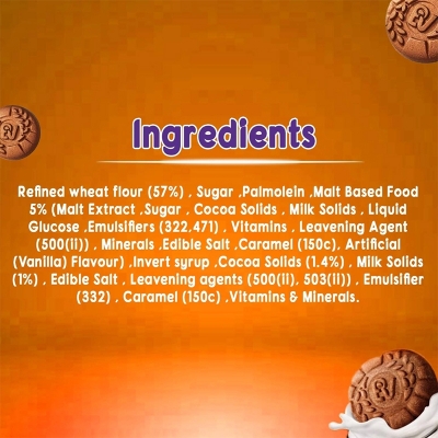 Picture of Bournvita Biscuits Chocolatey Cookies 12Pcs Pack