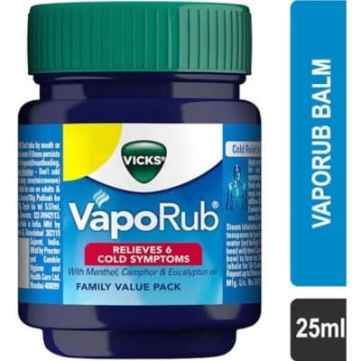 Picture of Vicks Vaporub Relieves 6 Cold Symptoms (Indian) - 25Ml