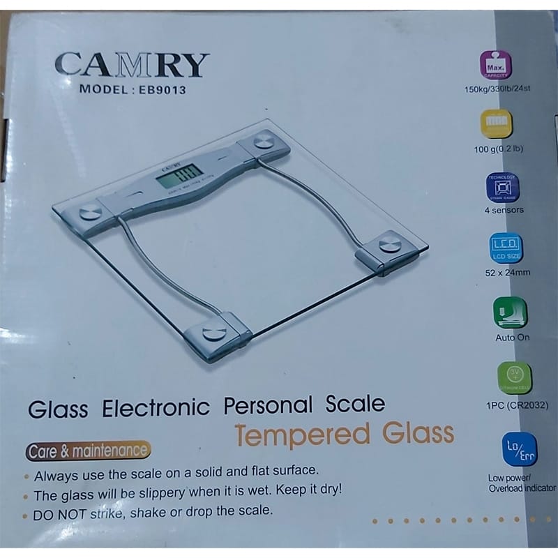 Picture of Camry Glass Electronic Personal Scale (Model Eb9013) - Cap150Kg