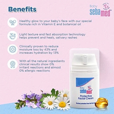 Picture of Seba Med Baby Protective Facial Cream For Delicate Facial Skin (Germany) - 50Ml