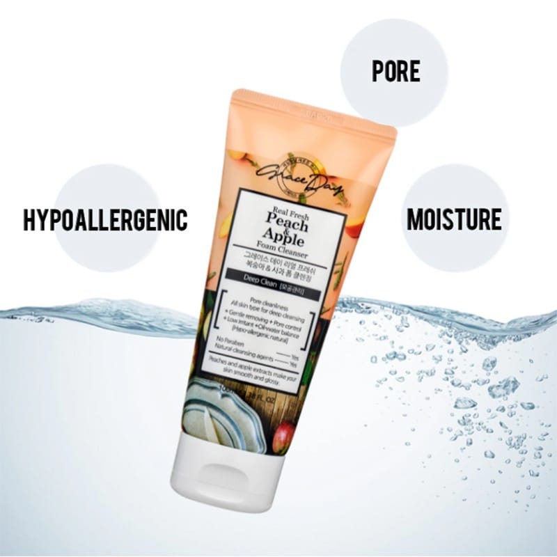 Picture of Graceday Real Fresh Peach & Apple Foam Cleansing (Korean) - 100Ml