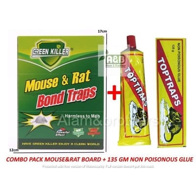 Picture of Non Poisonous Rat Killing Glue Plus Mouse & Rat Board Size S Combo Pack
