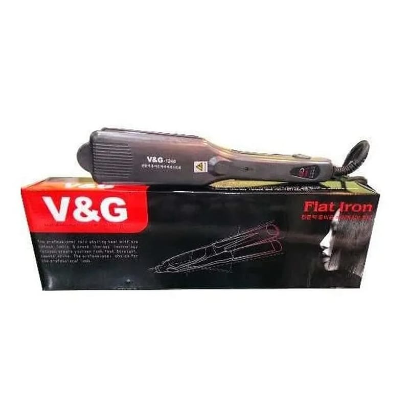 Picture of V&G 1248 Flat Hair Straightener Flat Iron With Temperature