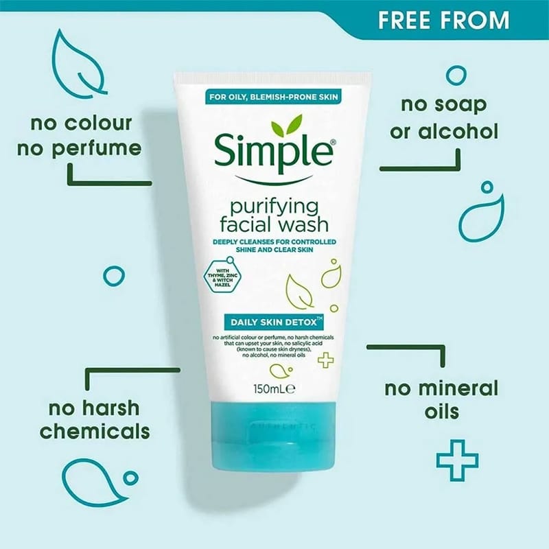 Picture of Simple Purifying Facial Wash (Poland) - 150Ml