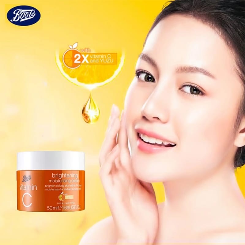 Picture of Boots Vitamin C Brightening Moisturizing Cream 50Ml