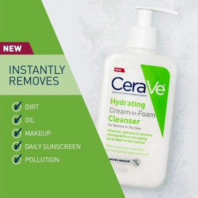 Picture of Cerave Hydrating Cream To Foam Cleanser (Usa) - 87Ml