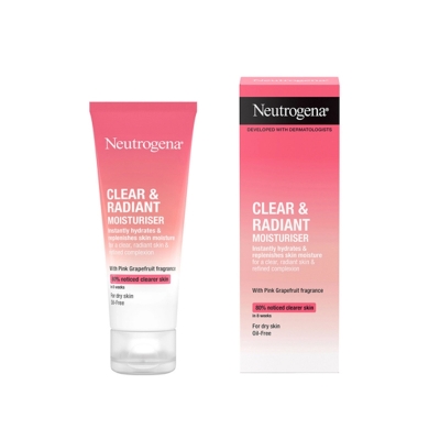 Picture of Neutrogena Clear & Radiant Moisturiser Oil Free Cream (Uk) - 50Ml