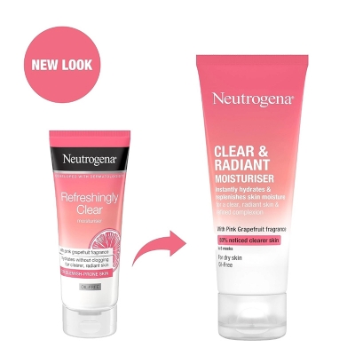 Picture of Neutrogena Clear & Radiant Moisturiser Oil Free Cream (Uk) - 50Ml