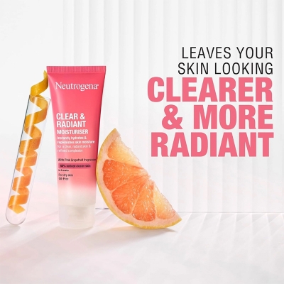 Picture of Neutrogena Clear & Radiant Moisturiser Oil Free Cream (Uk) - 50Ml