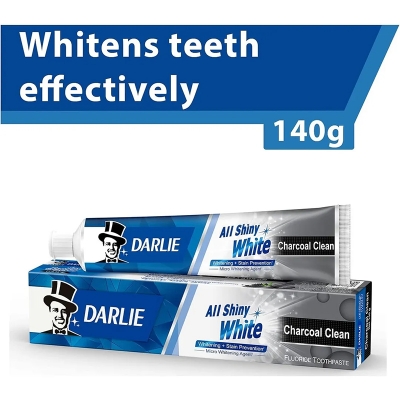 Picture of Darlie All Shiny White Charcoal Clean Toothpaste - 140Gm