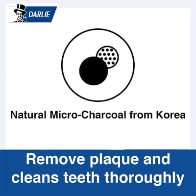 Picture of Darlie All Shiny White Charcoal Clean Toothpaste - 140Gm
