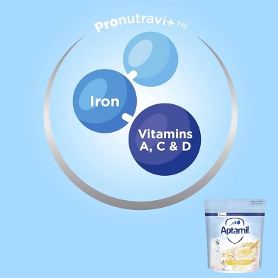 Picture of Aptamil Creamed Banana Porridge 4 - 6+ Month Uk - 125Gm