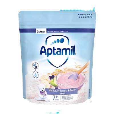 Picture of Aptamil Multigrain Banana & Berry Cereal 7+ Month Uk - 200Gm