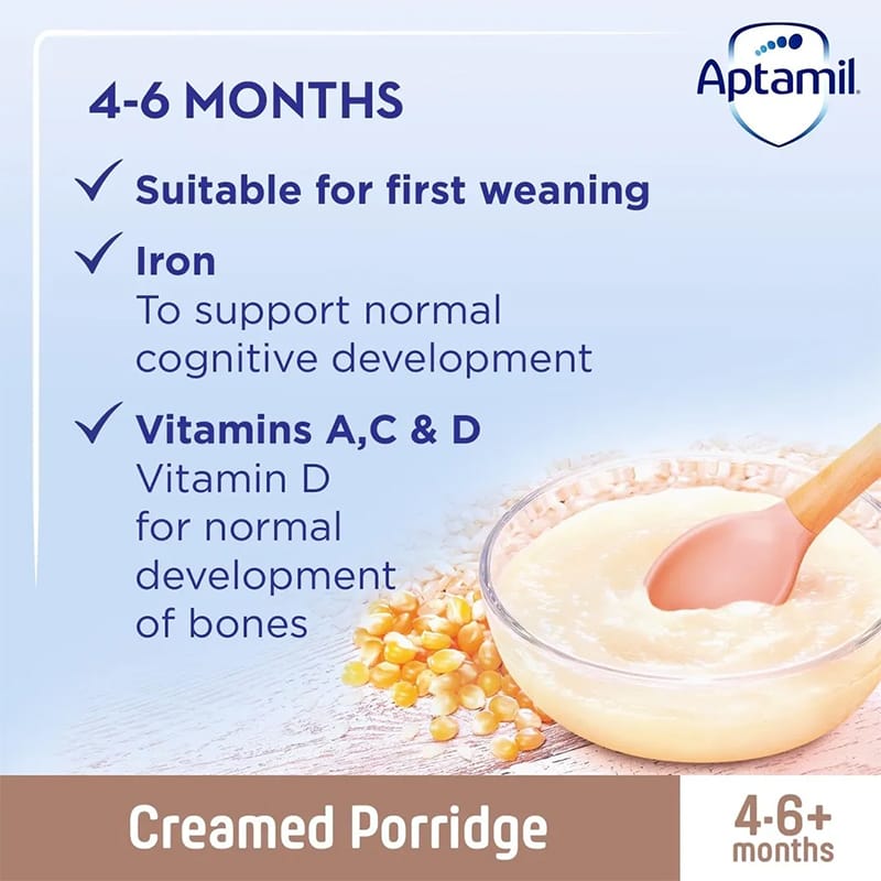 Picture of Aptamil Creamed Porridge 4 - 6+ Month Uk - 125Gm