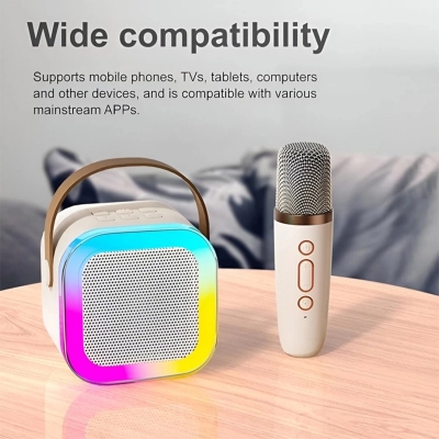 Picture of Atb K12 Colorful Karaoke Sound System Speaker With 1 Wireless Karakoke Speaker
