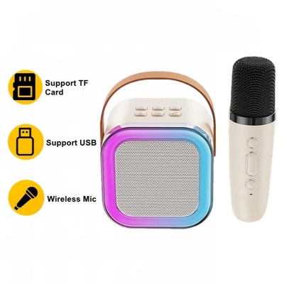 Picture of Atb K12 Colorful Karaoke Sound System Speaker With 2 Wireless Karakoke Speaker