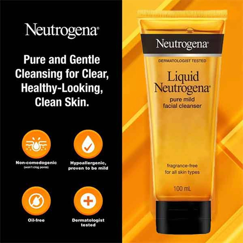 Picture of Neutrogena Liquid Pure Mild Facial Cleanser - 100Ml