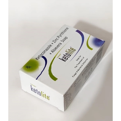 Picture of Keto Lite Ketoconazole Zinc Pyrithione Aloevera Soap (Indian)