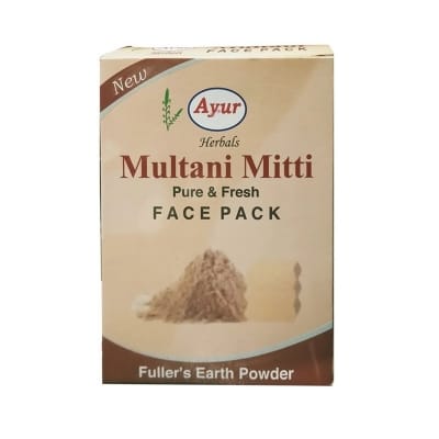 Picture of Ayur Herbals Multani Mitti Pure & Fresh Face Pack (Indian) - 100Gm