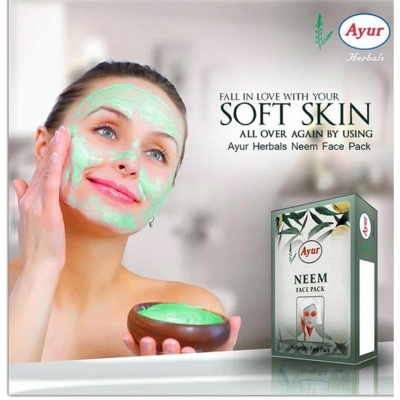 Picture of Ayur Herbals Neem Face Pack (Indian) - 100Gm