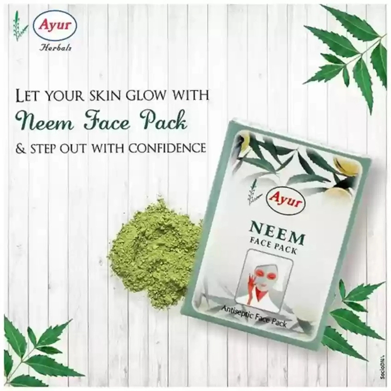 Picture of Ayur Herbals Neem Face Pack (Indian) - 100Gm