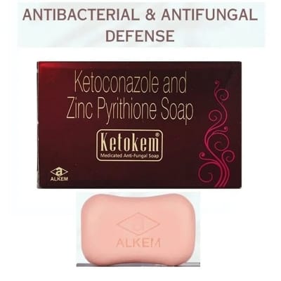 Picture of Ketokem Ketoconazole And Zinc Pyrithione Soap (India) - 75Gm