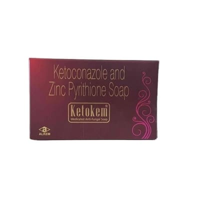 Picture of Ketokem Ketoconazole And Zinc Pyrithione Soap (India) - 75Gm