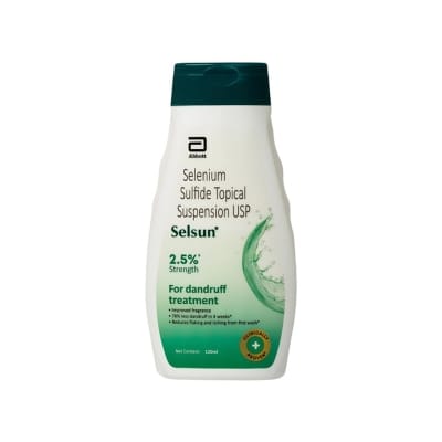 Picture of Selsun Selenium Sulfide 2.5% Dandruff For Treatment Shampoo (Indian) - 120Ml