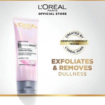 Picture of Loreal Innovation Glycolic Bright Glowing Daily Cleanser Foam - 100Ml