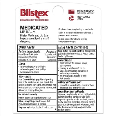 Picture of Blistex Medicated Lip Balm (U.S.A) - 6Gm