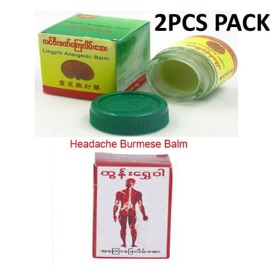 Picture of Lingzhi Analgesic Balm And Tun Shwe Wah Balm Barmis Balm Pack - 30Gm 2Pcs