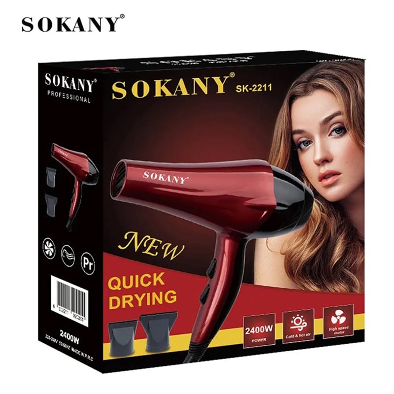 Picture of Sokany Sk-2211 2400 Watts Hot&Cold Air Professional Hair Dryer Dual Speed