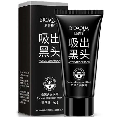 Picture of Bioaqua Black Mask Deep Ceasing Blsckhead Removal Bamboo Charcoal Black Mask (Original) - 60Gm