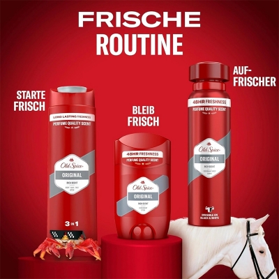 Picture of Old Spice Original Rich Scent Body Hair Face Wash 3 In 1 - 250Ml