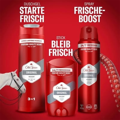 Picture of Old Spice Original Rich Scent Body Hair Face Wash 3 In 1 - 250Ml