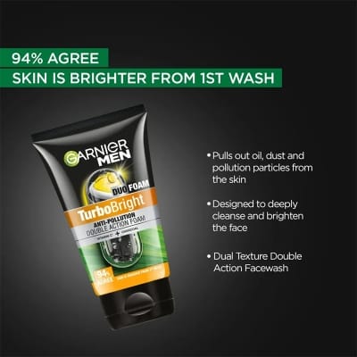 Picture of Garnigr Men Due Foam Turo Bright Anti Pollution Double Action Foam - 100Gm