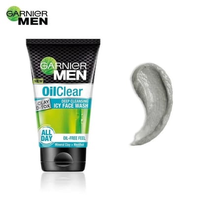 Picture of Garnigr Men Oil Clear Deep Cleansing Icy Face Wash - 100Gm