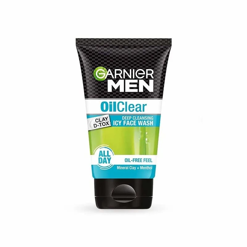 Picture of Garnigr Men Oil Clear Deep Cleansing Icy Face Wash - 100Gm