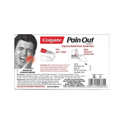 Picture of Colgate Pain Out Dental Gel Express Relief From Tooth Pain 10Grm