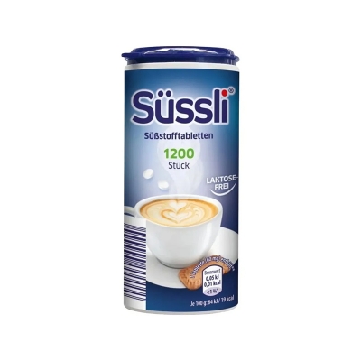Picture of Suessli German Sweetener Tablets 1200Pcs In Dispenser Lactose Free Recipe Imported From Germany