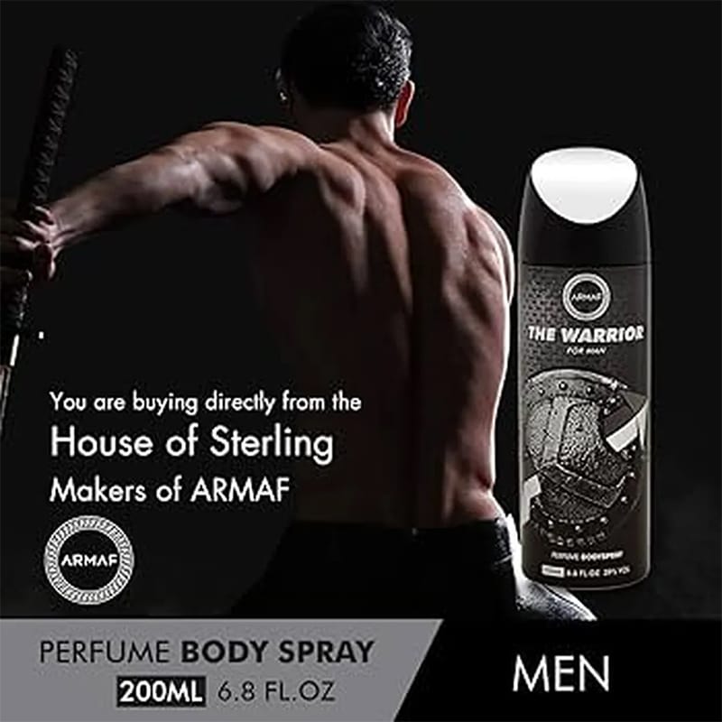 Picture of Armaf The Warrior For Men Perfume Body Spray (Uae) - 200Ml