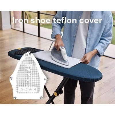 Picture of Magic Teflon Iron Shoe Cover Iron Plate Protector For Steam Iron Heat-Safe Teflon Ironing Shoe Iron Protection Sheet For Clothes & Laundry Board White